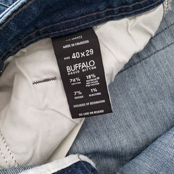 NWT - Buffalo David Bitton Jackson Straight Stretch Blue - Size 40x29 - Picture 5 of 5
